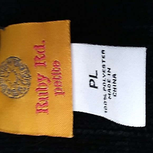 Ruby Rd Black Sweater - Picture 3 of 3